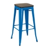 Picture of TOLIX Replica Bar Stool  Rustic Elm Seat *6 colors - Yellow-29.5 Inches