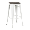 Picture of TOLIX Replica Bar Stool  Rustic Elm Seat *6 colors - Yellow-29.5 Inches