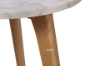 Picture of COPENHAGEN Solid Oak D19.7" Round Marble Coffee Table 