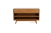 Picture of RETRO 2-Drawer Oak Console Table (Maple)