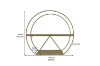 Picture of GENOA Round Wall Shelf (16"x18")