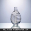 Picture of Medium Gold and Clear BOTTLE Vase - #25026