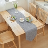 Picture of LINEN TABLE RUNNER 12"x94" (Silver Grey)