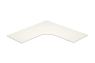 Picture of UP1 L-SHAPE Height Adjustable Desktop Only - 59" Long (White)