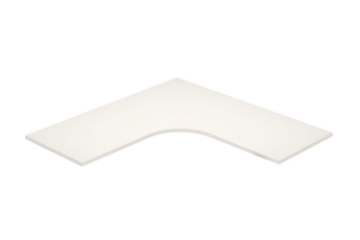 Picture of UP1 L-SHAPE Height Adjustable Desktop Only - 63" Long (White)