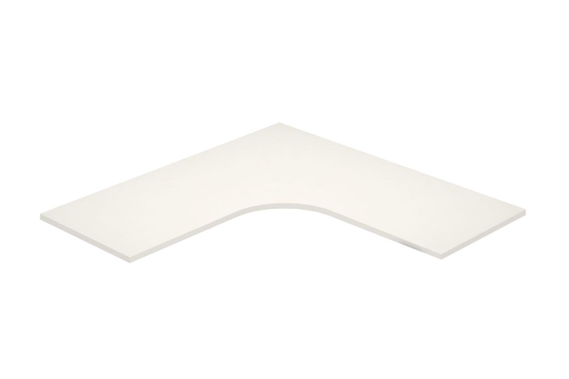 Picture of UP1 L-SHAPE Height Adjustable Desktop Only - 63" Long (White)