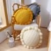 Picture of ROUND HAND-KNITTED Tassel Cushion with Inner (Dia 19.6")