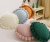 Picture of ROUND HAND-KNITTED TASSEL CUSHION WITH INNER (Dia 19.6") - PINK