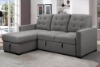 Picture of Winstone Reversible Sectional Sofa with Pull-Out Bed (Pepper)