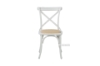 Picture of ALBION Solid Beech Wood Cross Back Dining Chair with Rattan Seat (White)