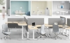 Picture of UP1 L SHAPE ADJUSTABLE DESK FRAME *WHITE H695-1185mm