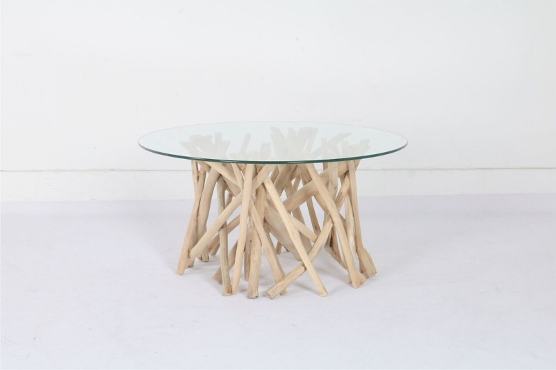 Picture of WILDBRANCH Solid Teak Wood D31.5" Round Coffee Table