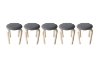 Picture of LOFT Bentwood Stackable Stool (Black & White Pad)