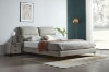 Picture of ROMEO Genuine Leather Bed Frame (Light Grey) - Queen Size	