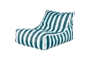 Picture of AIRYAURA Outdoor Bean Bag Lounger XL (White & Green)- with Filler	