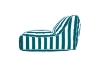 Picture of AIRYAURA Outdoor Bean Bag Lounger XL (White & Green)- with Filler	