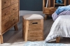 Picture of RUSSELL Reclaimed Pine Wood Stool with Storage (17.7" Tall)