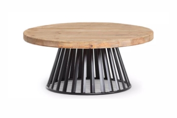Picture of CARL Reclaimed Pine Wood D35.5" Round Coffee Table
