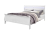 Picture of LOUIS Hevea Wood Bed Frame with LED Lighting Headboard (White) - Eastern King Size 