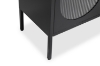 Picture of STARK Steel Frame 2-Arched Door Accent Glass Display Cabinet (Black)