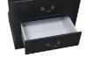Picture of LOUIS 2-Drawer Hevea Wood Bedside Table with LED Lighting (Black)