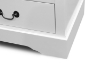 Picture of LOUIS 2-Drawer Hevea Wood Bedside Table with LED Lighting (White)