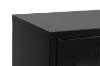 Picture of STARK Steel Frame 3-Arched Doors 3-Drawers Glass Display Cabinet (Black)