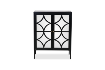 Picture of STARK Steel Frame 2-Mirror Door Cabinet (Black)