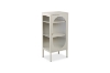 Picture of STARK Steel Frame 1-Arched Door Glass Display Cabinet (Cream)