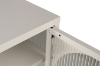 Picture of STARK Steel Frame 1-Arched Door Glass Display Cabinet (Cream)