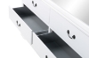 Picture of LOUIS 6-Drawer Hevea Wood Dresser and Mirror with LED Lighting (White)