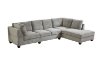 Picture of LIBERTY Premium Sectional Sofa with Ottoman (Light Gray)