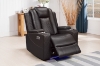 Picture of MONROSE Air Leather Dual Motor Reclining Sofa Range (Brown) - Loveseat with Console & Bluetooth Speaker & Wireless Charging (2RRC)