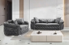 Picture of PIEDMONT Chesterfield Velvet Sofa Range (Grey)