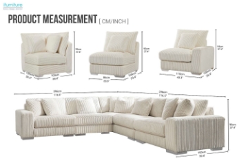 Picture of WINSTON Corduroy Modular Sofa (Beige)