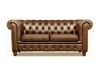 Picture of WILLIFORD 100% Genuine Leather Chesterfield Sofa Range (Tobacco)