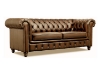Picture of WILLIFORD 100% Genuine Leather Chesterfield Sofa Range (Tobacco) - Loveseat + Sofa Set