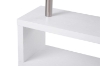 Picture of MACIE 360° Rotate Office Desk with Shelf (High Gloss White)