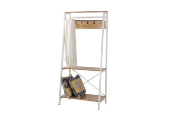 Picture of CITY Angled Storage Rack (White) - (31.5"x69.3"x13.8")