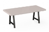 Picture of SYNERGYPLUS Dining Table with A-Frame Metal Legs (Champagne) - 63"x35.5"