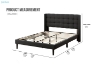 Picture of SONOMA Fabric Bed Frame in Double/Queen (Dark Grey)