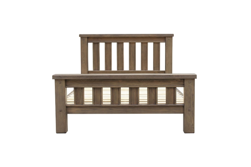 Picture of WESTMINSTER Solid Oak Bed Frame (Classic Walnut) - Queen