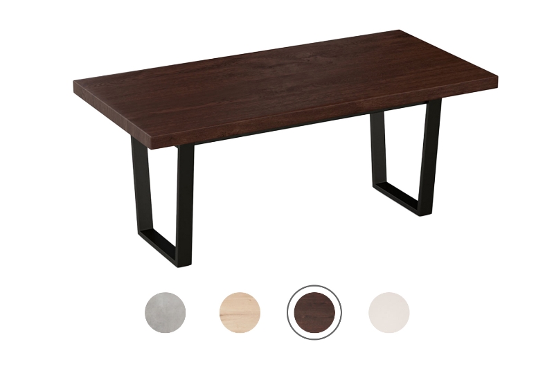 Picture of SYNERGYPLUS Modular Dining System - 63"/71"/78.5" Table Top in 4 Colors with Trapezoid Metal Legs