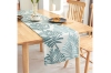 Picture of  DOUBLE-SIDED Printed Table Runner/Bed Runner (Teal) - 13"x63"