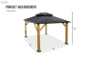 Picture of BOONE 118"x143.5" Double-Roof Gazebo with Galvanized Metal Top