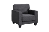 Picture of HERBERT Corduroy Sofa Range (Grey) - 1 Seater (Armchair)