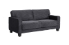 Picture of HERBERT Corduroy Sofa Range (Grey) - 2 Seater (Loveseat)
