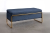 Picture of SEIDON Rectangular Storage Fabric Ottoman (Blue)