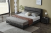 Picture of CUBA Genuine Leather Bed Frame (Dark Grey) - Queen Size