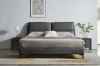 Picture of ROMEO Genuine Leather Bed Frame (Dark Grey) - Eastern King Size